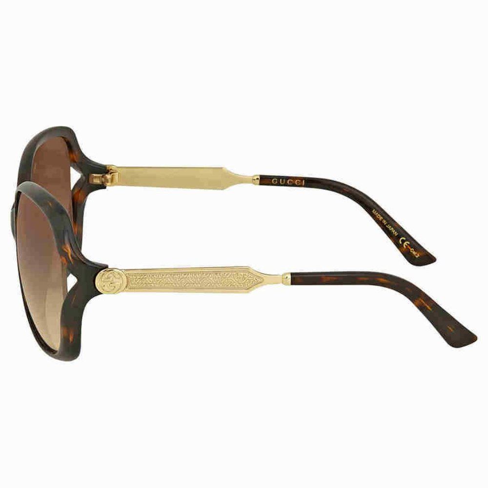 NEW Gucci Havana Round Women's Sunglasses - Picture 3 of 4